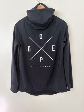 Dope Snow Black Technical Hoodie Ski Snowboard Pullover Size S